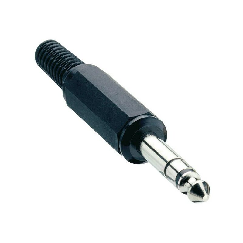 

Enchufe Jack 6,3mm macho Stereo