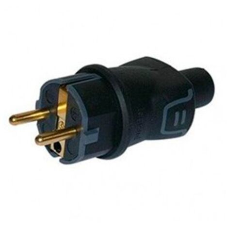 Enchufe macho de caucho profesional negro 050342 de Legrand