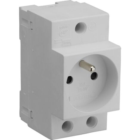 ENCHUFE MODULAR 2P+T 10/16A GRIS - 707891