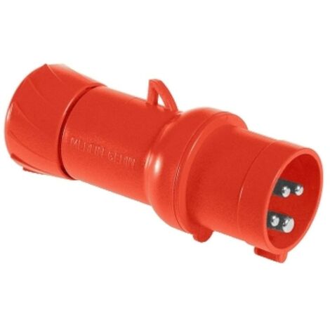 Enchufe móvil industrial Schneider 3X16A+T 400V IP44 rojo PKX16M434