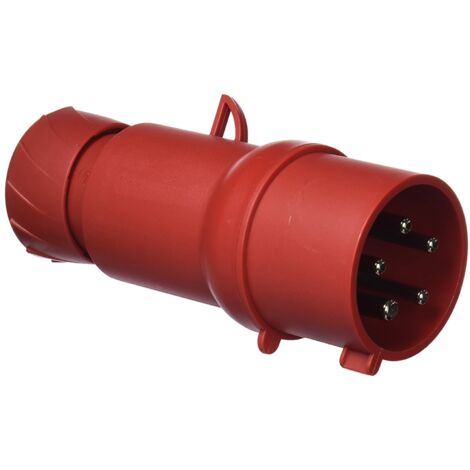 Enchufe móvil industrial Schneider 3X32A+NT 400V IP44 rojo PKX32M435