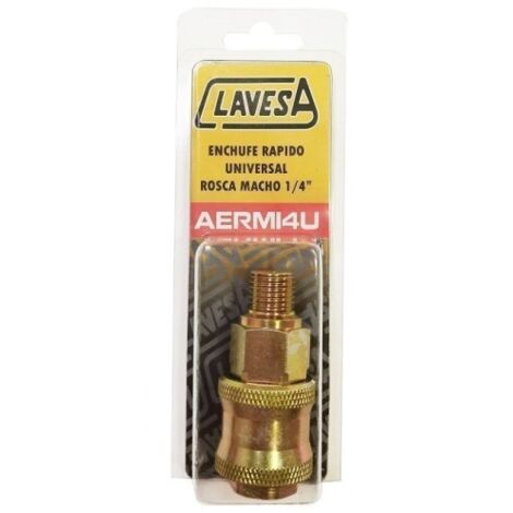 Enchufe Neumatico Rap 1/4'' Macho Dor Aerm14Ub Clavesa