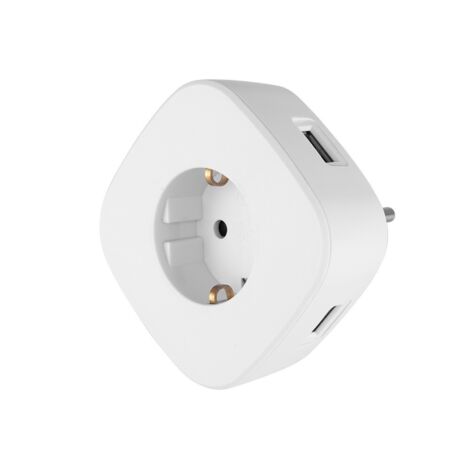 Enchufe Orbegozo EN 1500/ 1 Toma Schuko/ 3 Tomas USB