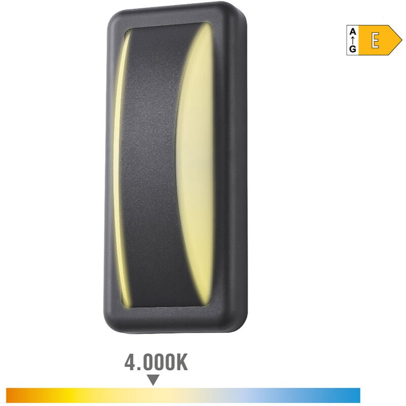 

Aplique led 6w 200 lumens 4.000k luz dia ip65 rectangular - EDM