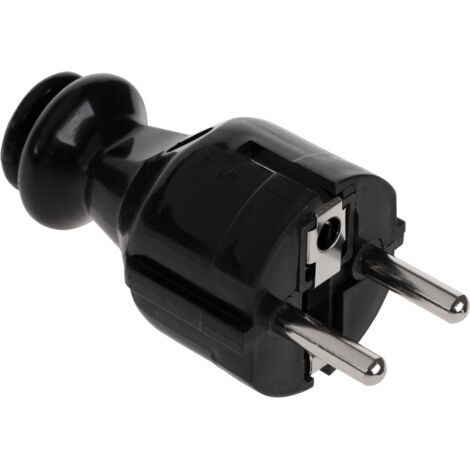 Enchufe recto con toma de tierra Unischuko WT-30-2