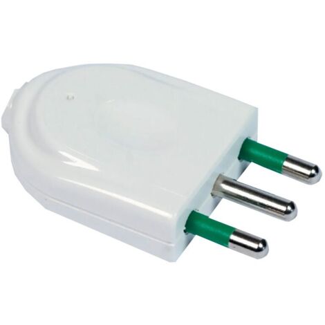 Enchufe recto Fanton 2P+T 16A S17 blanco 82520-Y
