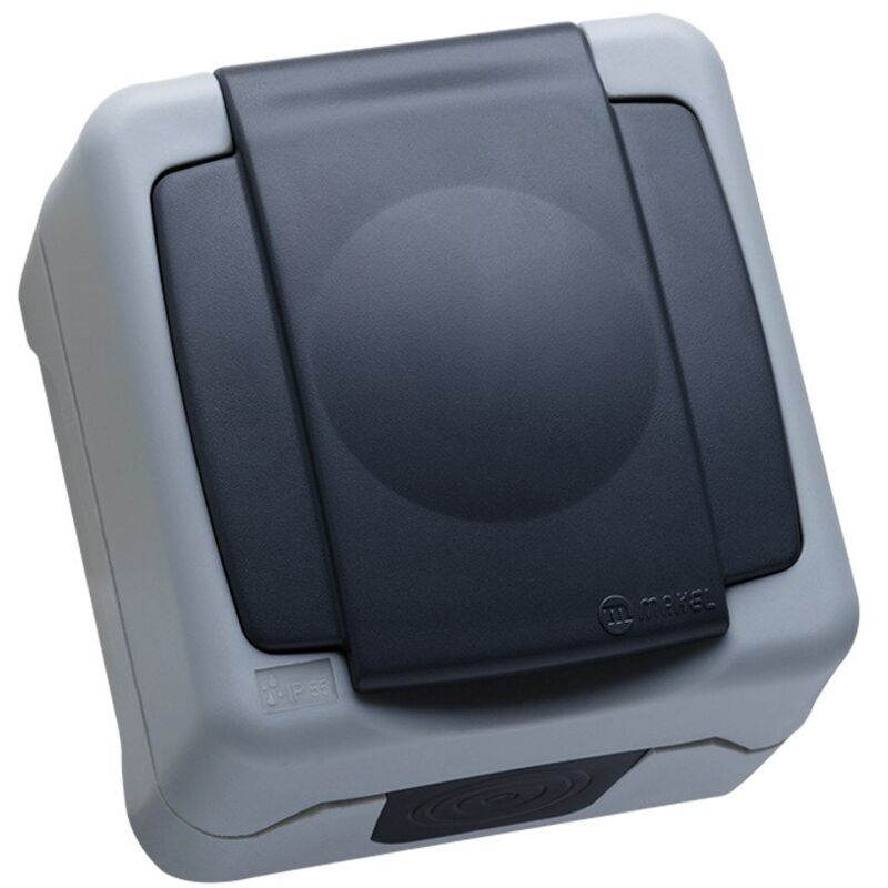 

Enchufe Schucko 2p+TT Superficie IP55 36064029 - Makel