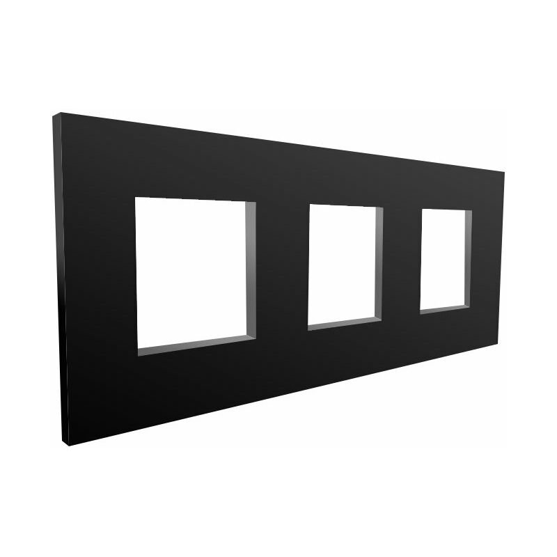 

Marco de PC Empotrable Negro para 3 Módulos Serie Modern Negro - Iluminashop