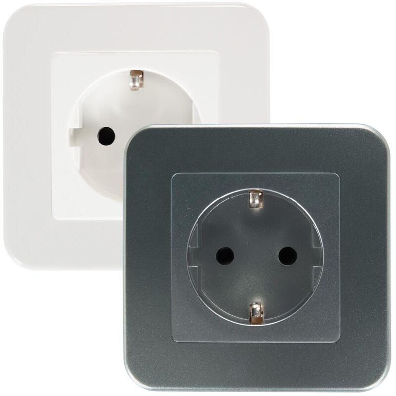 

Enchufe Tipo F Schuko Classic Gris - Gris