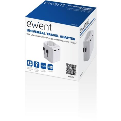 Enchufe universal ewent ew1472 usa uk