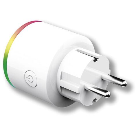 Enchufe Wifi Inteligente Con Luz De Noche Multicolor Y Medidor De Consumo Energeeks