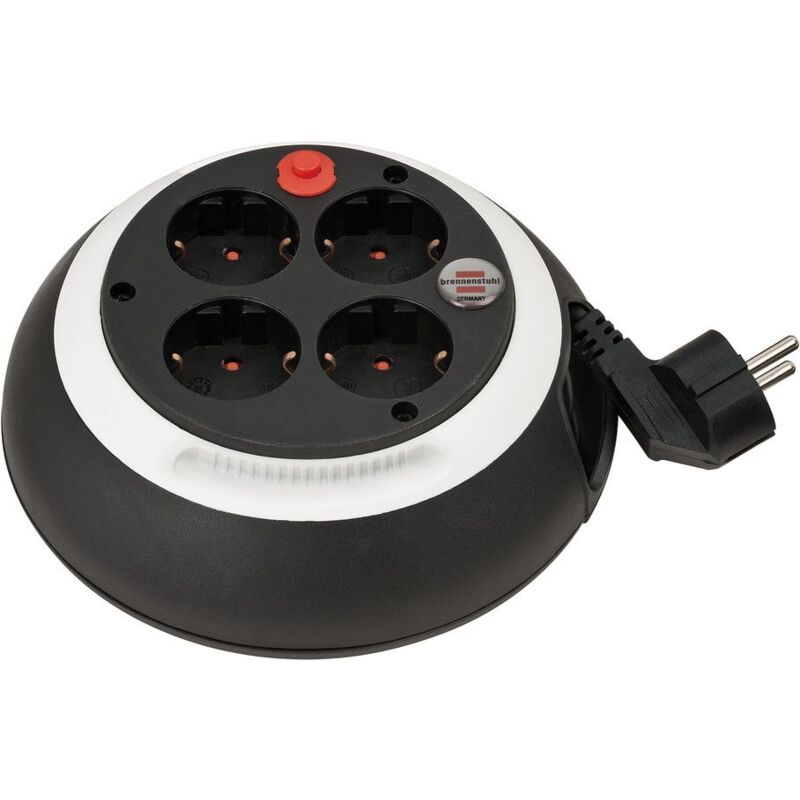 

1109220 - Enrollacables Comfort-Line CL-S 4 tomas IP20 H05VV-F3G1,5 con cable de 3 m (blanco) - Brennenstuhl