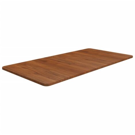Encimera baño madera maciza tratada marrón oscuro 100x50x1,5 cm