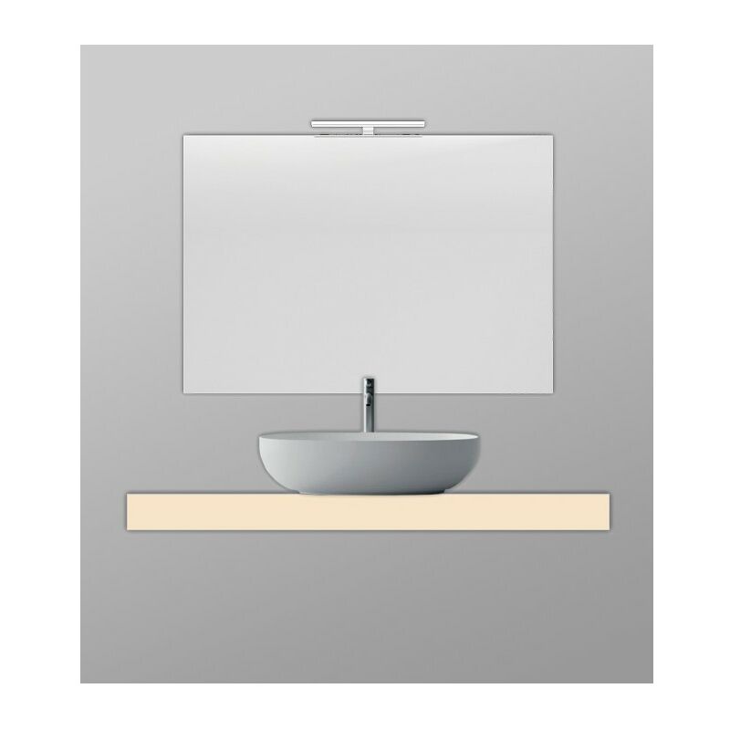 

Encimera De Baño Para Lavabo Con Faldón Solid Surface Crema 60X46Cm