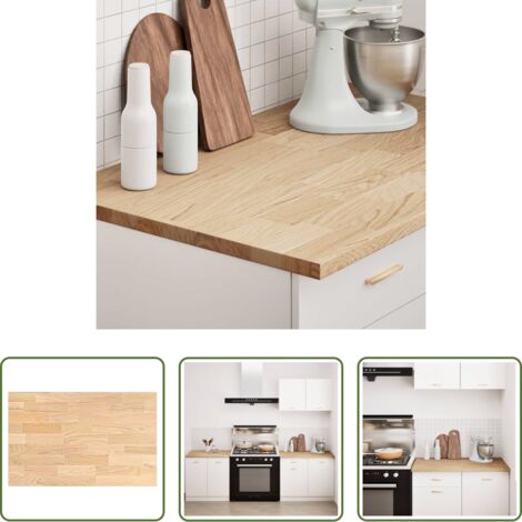 Encimera de roble -  Encimera de cocina rectangular madera maciza roble