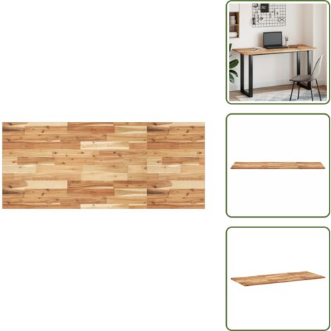 Encimera de tocador - vidaXL Encimera tocador baño madera acacia acabado aceite 120x60x2 cm - Muebles de baño