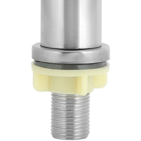 Encimera individual de acero inoxidable con rosca externa G1/2 pulgada para escurridor.