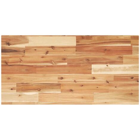 Encimera tocador baño madera acacia acabado aceite 100x40x2 cm