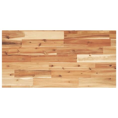 Encimera tocador baño madera acacia acabado aceite 80x40x2cm