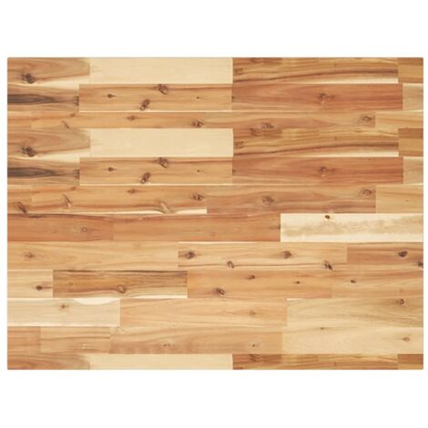 Encimera tocador baño madera acacia acabado aceite 80x60x2 cm
