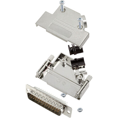 encitech D45PK-M-25-HDP44-W-K 6355-8057-03 D-SUB Stiftleisten-Set 45 ° Polzahl: 44 Lötkelch 1 St.
