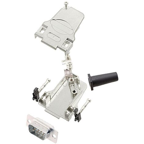 encitech D45ZF09-DMP-W-K 6355-8047-01 KIT connettori maschio SUB-D 45 ° Numero Poli (num): 9 Punte a saldare 1 pz.