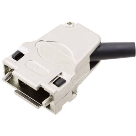 encitech D45ZF09-RG-K 7960-0206-11 Alloggiamento D SUB Numero Poli (num): 9 Metallo pieno 45 ° Argento 1 pz.