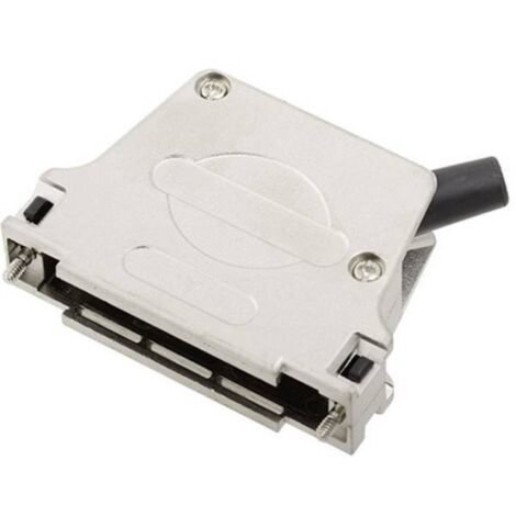 encitech D45ZF37-RG-K 7960-0206-14 Guscio SUB-D Numero Poli (num): 37 Metallo pieno 45 ° Argento 1 pz.