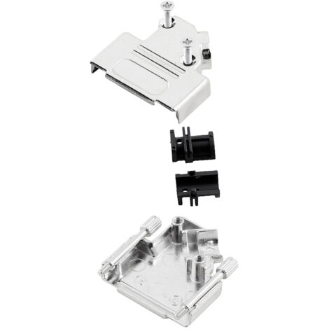 encitech D45ZK-25-K 6560-0106-13 D-SUB Gehäuse Polzahl: 25 Vollmetall 45 ° Silber 1 St.