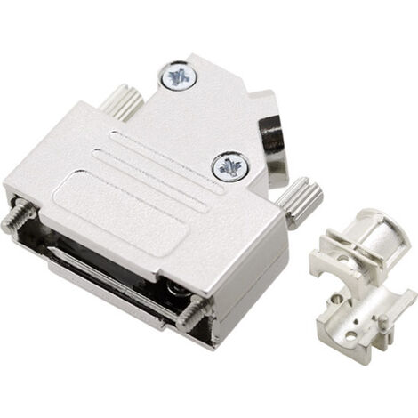 encitech D45ZK15HI-K 6560-0706-12 D-SUB Gehäuse Polzahl: 15 Vollmetall 45 ° Silber 1 St.