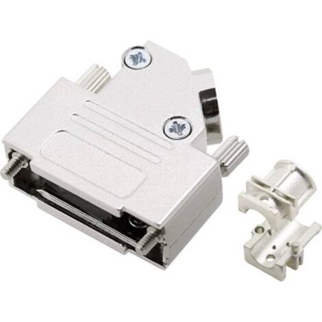 encitech D45ZK15HI-K 6560-0706-12 Guscio SUB-D Numero Poli (num): 15 Metallo pieno 45 ° Argento 1 pz.