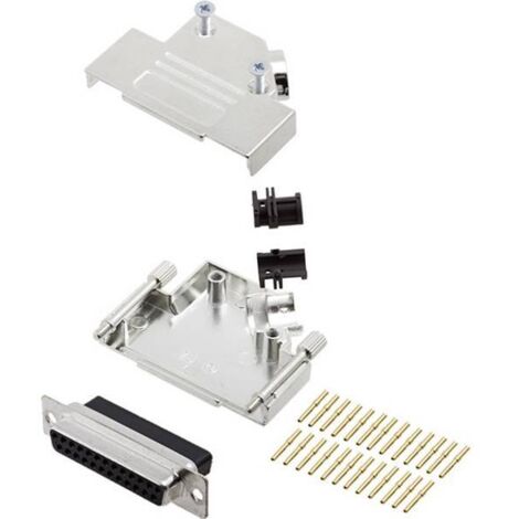 encitech D45ZK25-DBCS-K 6355-0051-13 KIT connettori femmina SUB-D 45 ° Numero Poli (num): 25 A crimpare 1 pz.