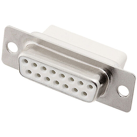 encitech DBC15-SS-W 2108-0190-12 D-SUB Buchsenleiste 180 ° Polzahl: 15 Crimpen 1 St. Tray