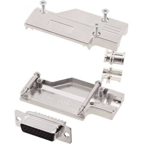encitech DCMR-FK-09-HDS15-K 6355-0066-11 KIT connettori femmina SUB-D 90 ° Numero Poli (num): 15 Punte a saldare 1 KIT