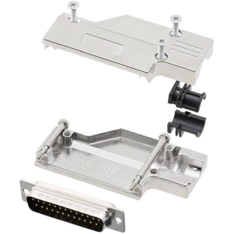 encitech DCMR-FK-25-DMP-K 6355-0065-23 KIT connettori maschio SUB-D 90 ° Numero Poli (num): 25 Punte a saldare 1 KIT