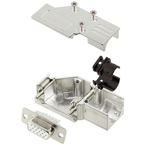 encitech DCMR09-FK-HDS15-W-K 6355-8066-11 Kit embase SUB-D femelle 90 ° Nombre de pôles: 15 fût à so