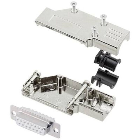 encitech DCMR15-FK-DMS-W-K 6355-8065-32 Kit embase SUB-D femelle 90 ° Nombre de pôles: 15 fût à soud