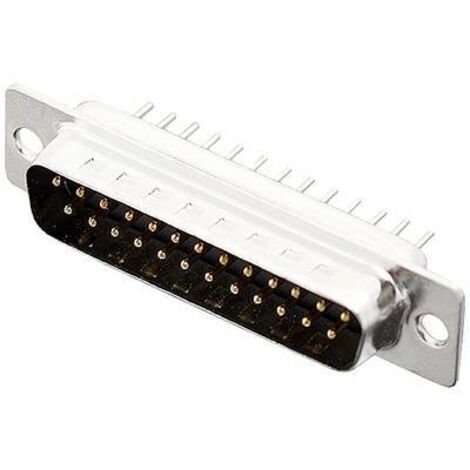 encitech DD25-MTBS 2103-0100-03 Embase SUB-D mâle 180 ° Nombre de pôles: 25 pin à souder 1 pc(s) Tray R510921