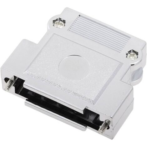 encitech DFCK 25-M-K 1520-0105-03 Guscio SUB-D Numero Poli (num): 25 Plastica metallizzata 180 ° Argento 1 pz.