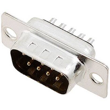 encitech DM09-SP 2101-0200-01 Embase SUB-D mâle 180 ° Nombre de pôles: 9 fût à souder 1 pc(s) Tray R535781
