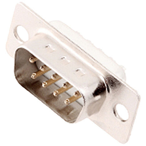 encitech DM09-SP-W 2108-0200-01 D-SUB Stiftleiste 180 ° Polzahl: 9 Lötkelch 1 St. Tray
