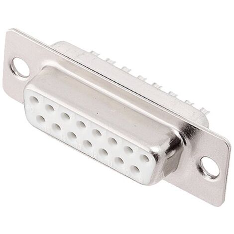 encitech DM15-SS-W 2108-0200-12 Embase SUB-D femelle 180 ° Nombre de pôles: 15 fût à souder 1 pc(s)