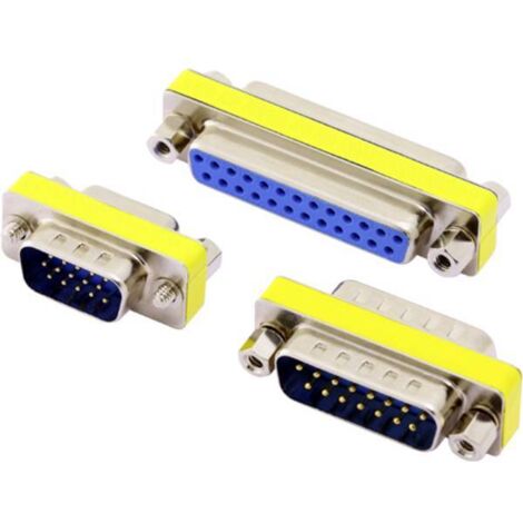 encitech DMGC-1515-MF Adattatore SUB-D Spina SUB-D a 15 poli - Presa SUB-D a 15 poli 1 pz.
