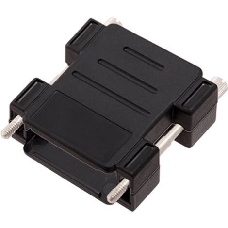 encitech DPAK-P-15-K 1511-0100-02 Guscio adattatore SUB-D Numero Poli (num): 15 Plastica 180 ° Nero 1 pz.