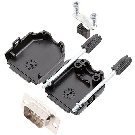 encitech DPPK09-BK-DMP-W-K 6355-8054-01 Kit embase SUB-D mâle 180 ° Nombre de pôles: 9 fût à souder 1 pc(s) R510111