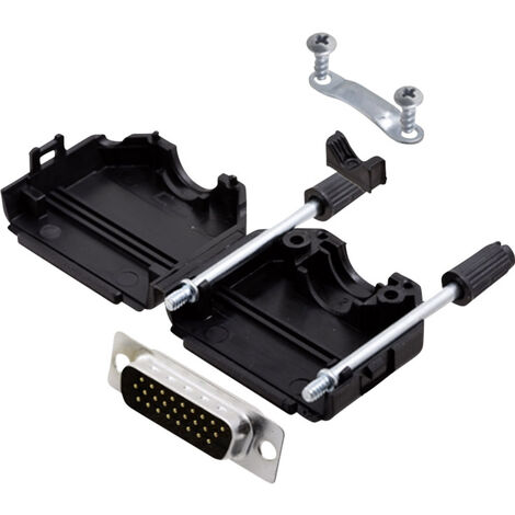 encitech DPPK15-BK-HDP26-K 6355-0011-02 D-SUB Stiftleisten-Set 180 ° Polzahl: 26 Lötkelch 1 Set