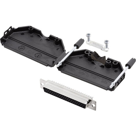encitech DPPK37-BK-HDS62-K 6355-0011-14 D-SUB Buchsenleisten-Set 180 ° Polzahl: 62 Lötkelch 1 Set