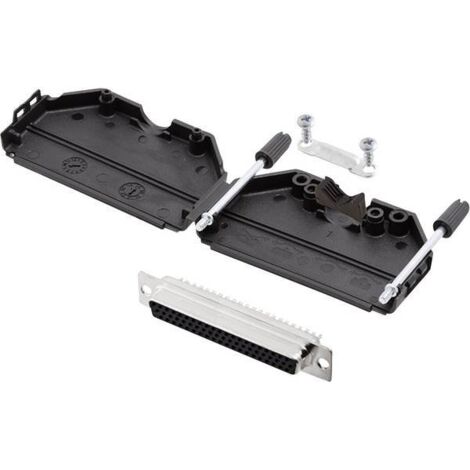 encitech DPPK37-BK-HDS62-K 6355-0011-14 KIT connettori femmina SUB-D 180 ° Numero Poli (num): 62 Punte a saldare 1 KIT