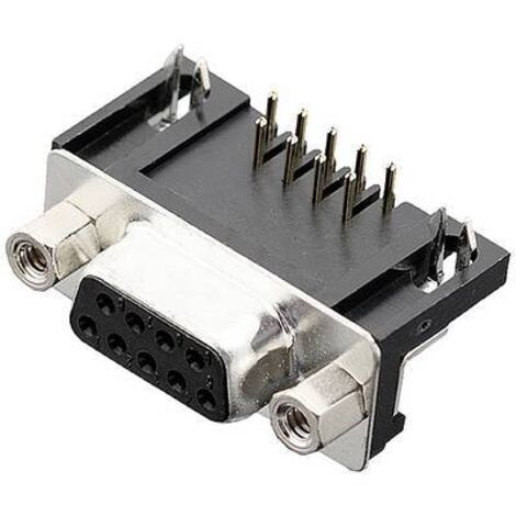 encitech DRB-09F-TBG-110 2103-2100-11 Embase SUB-D femelle 90 ° Nombre de pôles: 9 pin à souder 1 pc(s) Tray R514041