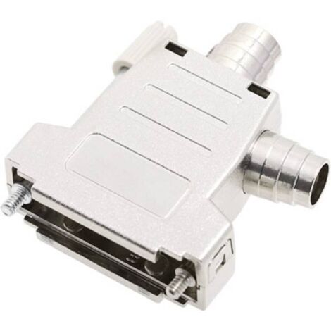 encitech DSSK-M-15-L-K 6260-0106-02 Guscio SUB-D Numero Poli (num): 15 Plastica metallizzata 180 °, 45 ° Argento 1 pz.